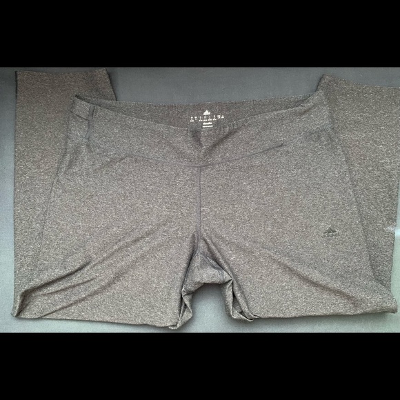 Adidas Cliamalite Crop Capri Dark Gray Leggings - Picture 2 of 6